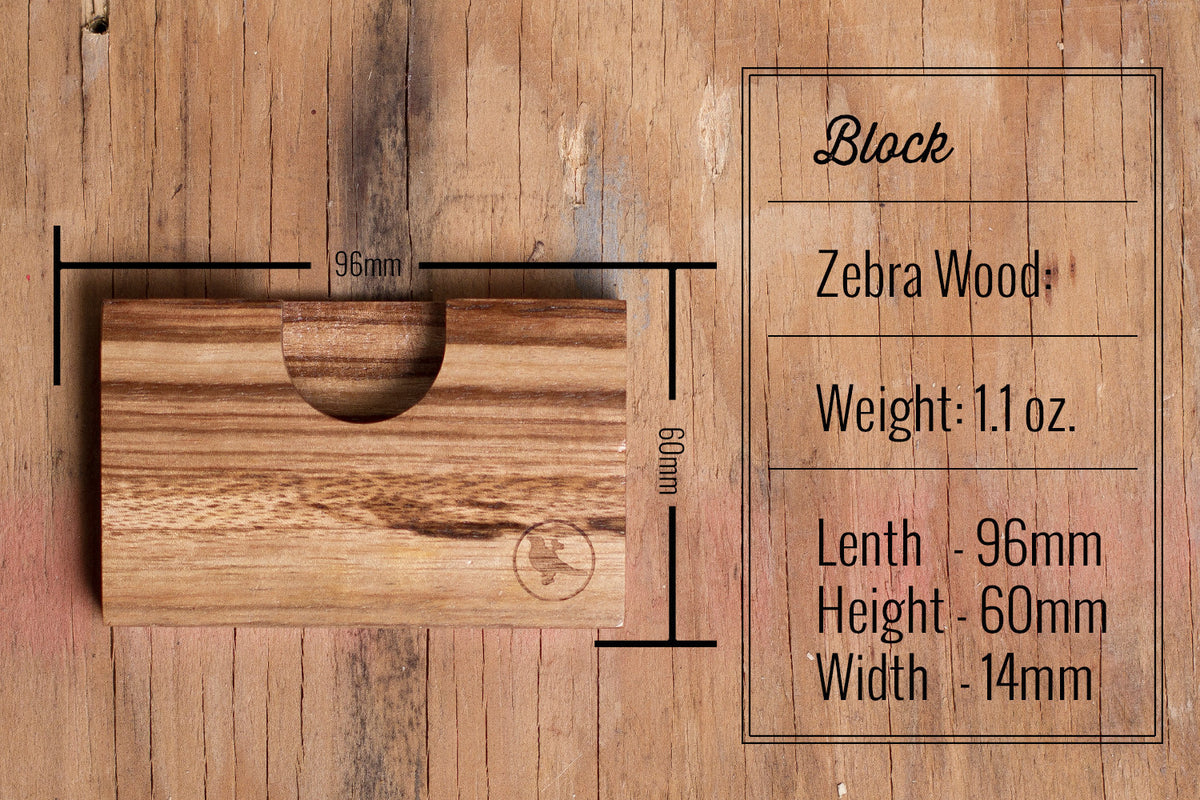 Proof Block Wood Wallet - humanity : style with a conscience