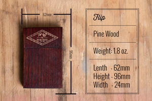 Proof Flip Wood Wallet - humanity : style with a conscience