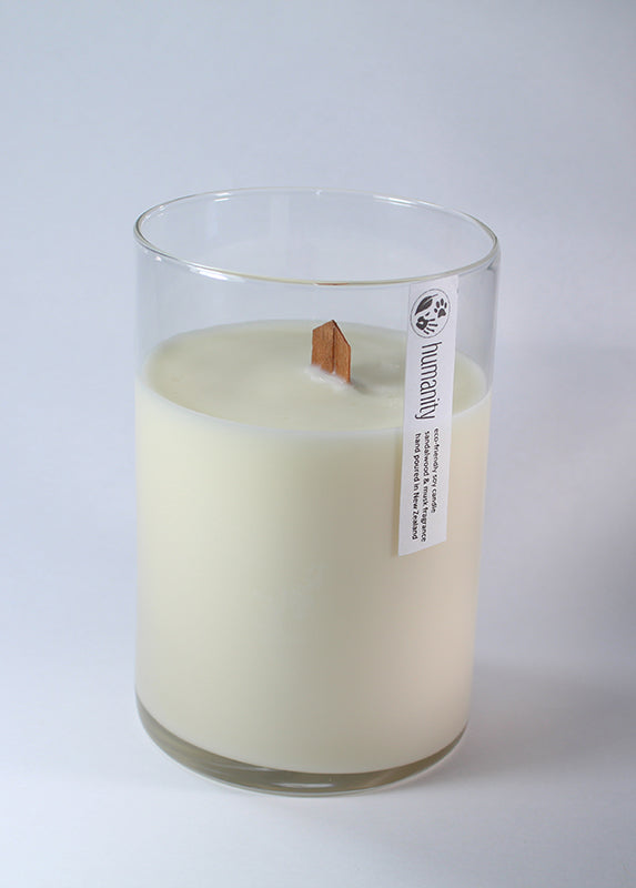 Teakwood & Bergamot - Extra Large Wooden Wick Candle