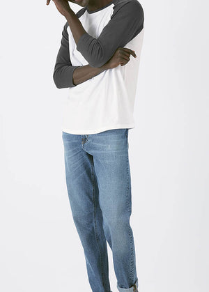 Charlie Baseball 3/4 Vintage Unisex Tee - humanity : style with a conscience